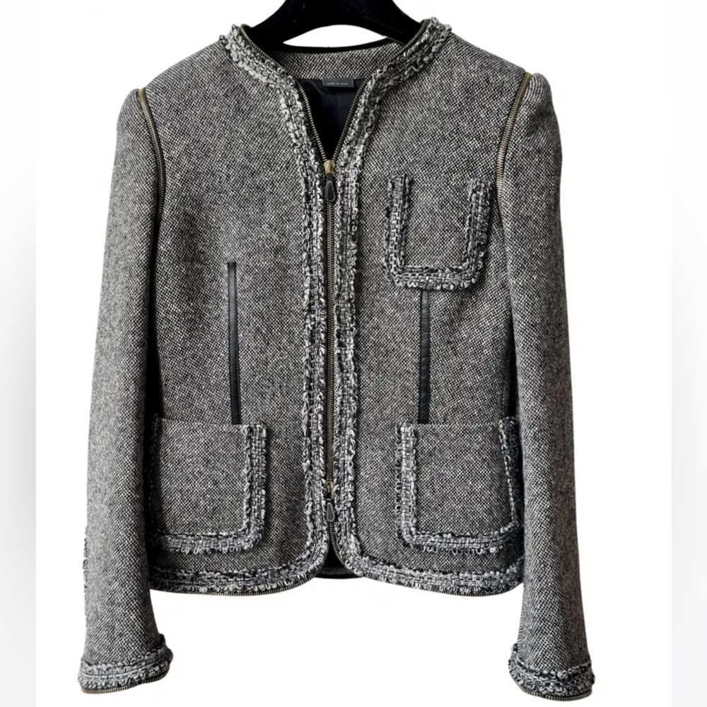 ALEXANDER McQUEEN-Tweed Jacket Size 46